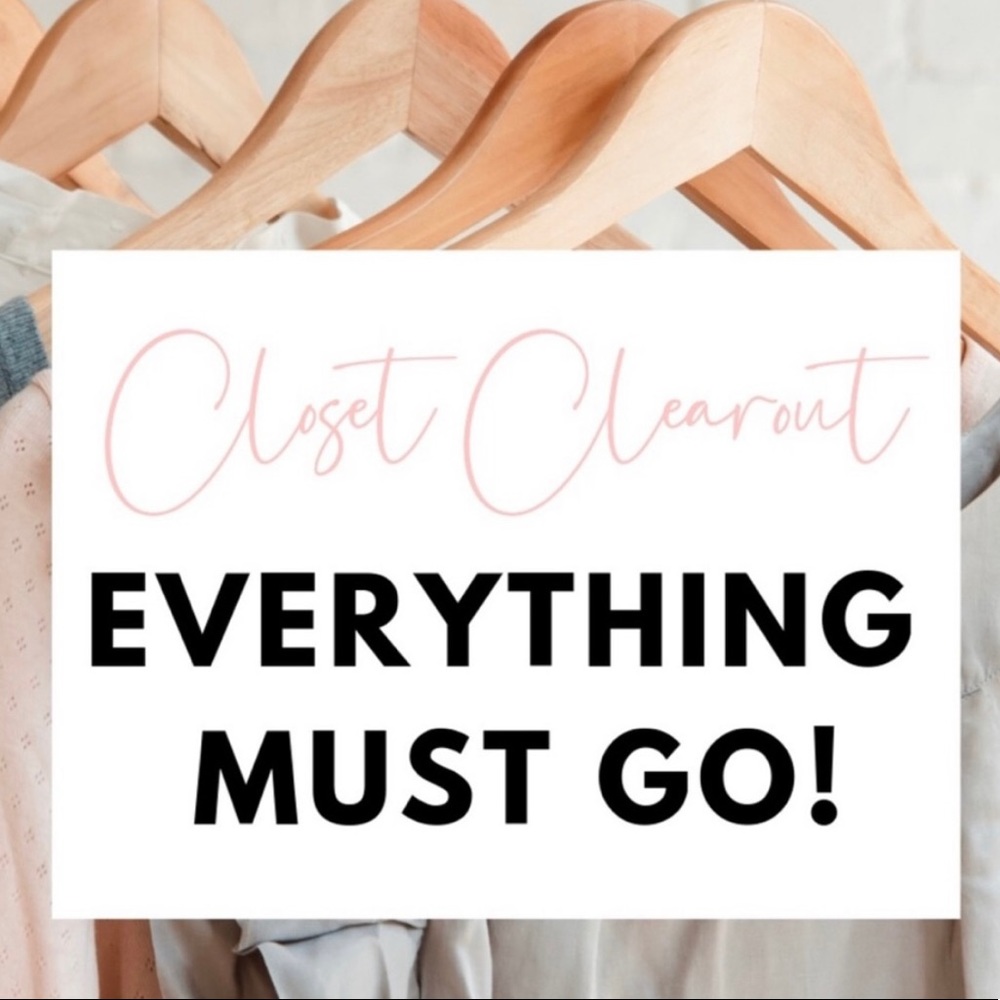 CLOSET CLEAROUT !
